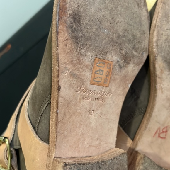 Steven Alan Nubtuck leather Buckle Ankle Boots Size 39 - Picture 9 of 12